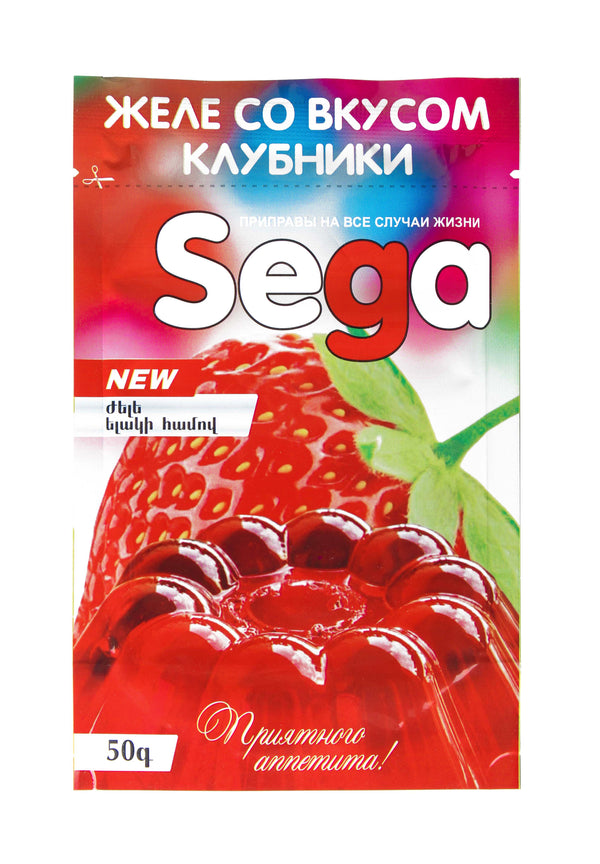 Jelly with strawberry flavor 50 gr