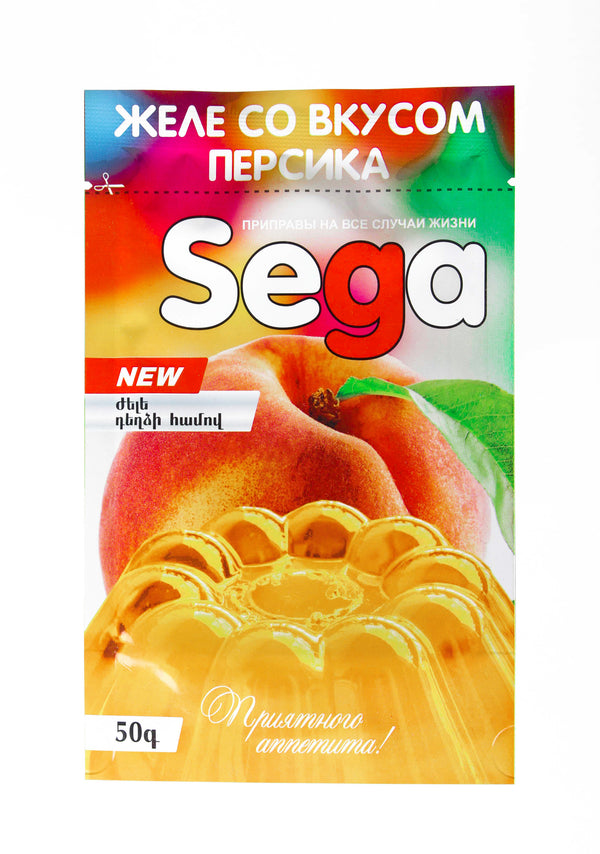 Jelly with peach flavor 50 gr